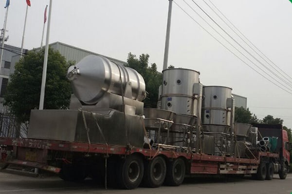 shipping for boiling fluid bed dryer
